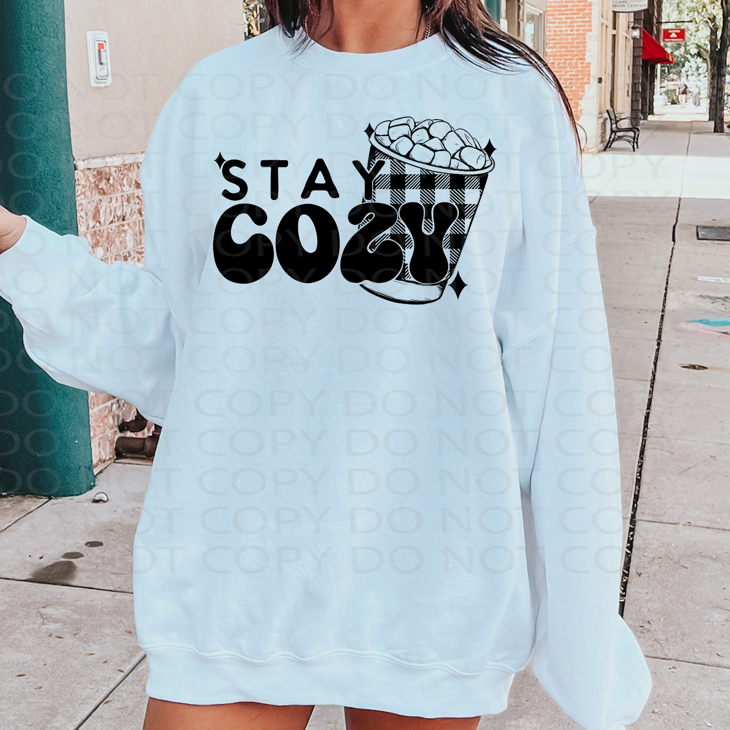 Stay Cozy Hot Cocoa DTF & Sublimation Transfer