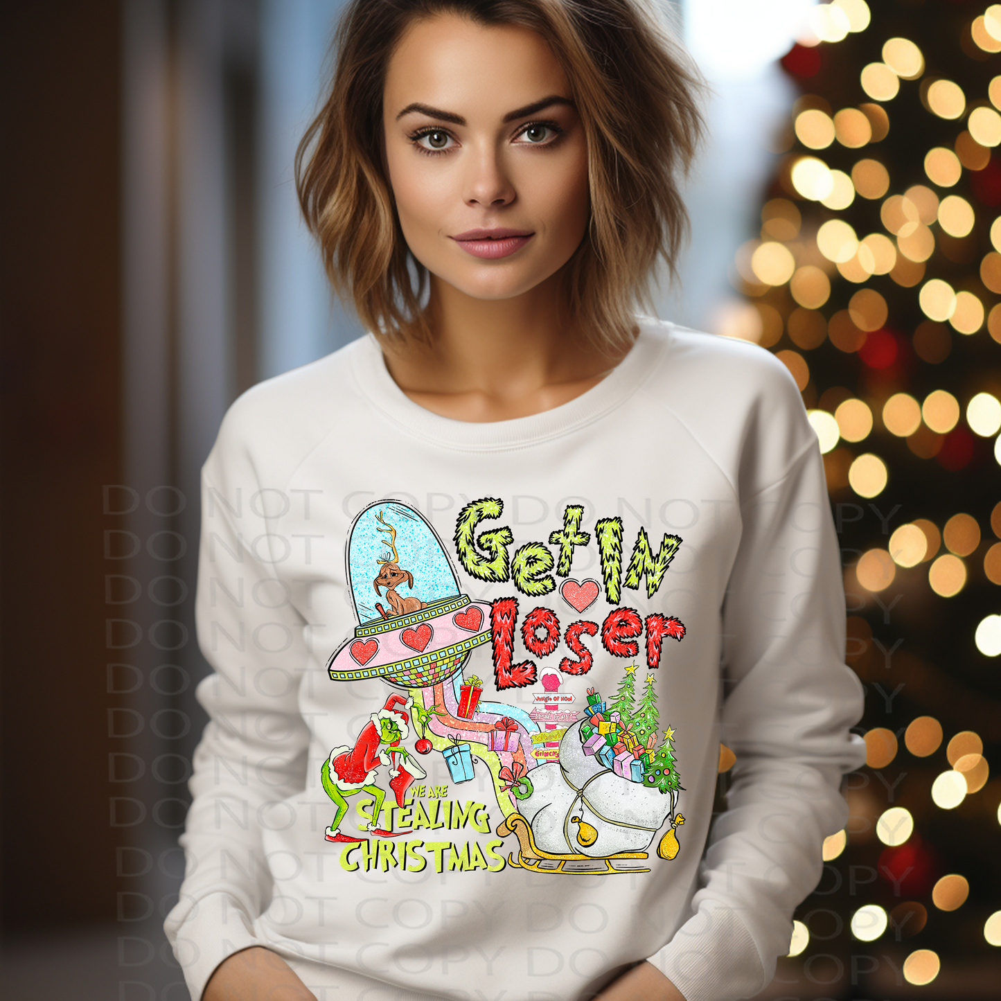 Stealing Christmas DTF & Sublimation Transfer