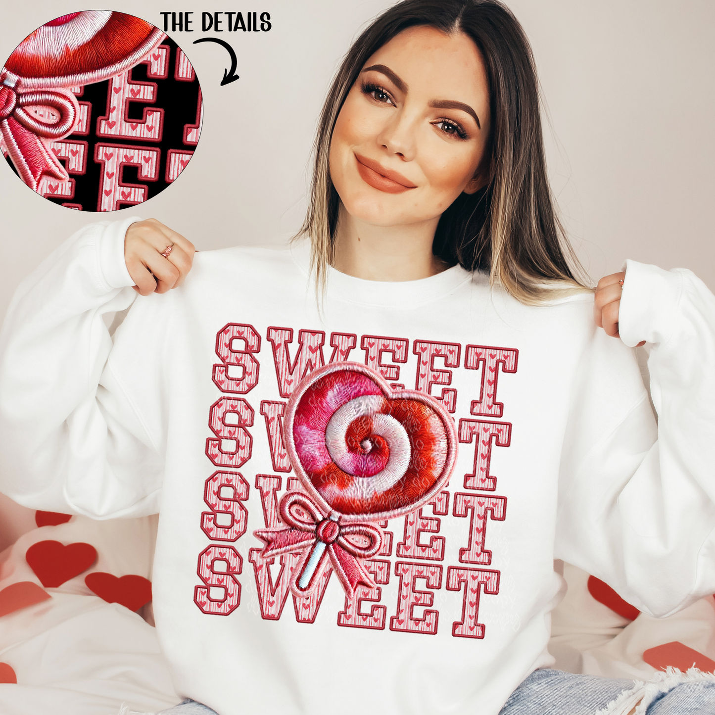 Sweet Pop Faux Embroidery DTF & Sublimation Transfer