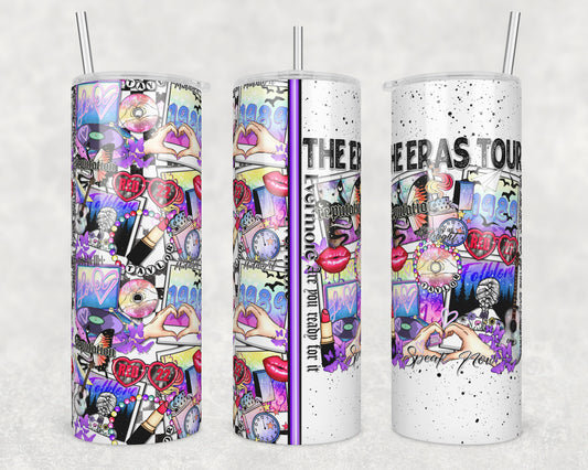 The E Tour (matches shirt) Sublimation Transfer Tumbler Wrap 20oz (read description)