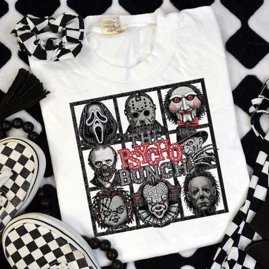 The Psycho Bunch Faux Rhinestone & Faux Embroidery DTF & Sublimation Transfer