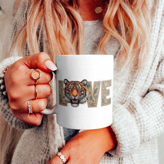 Tiger Love (matches shirt) UV DTF Transfer