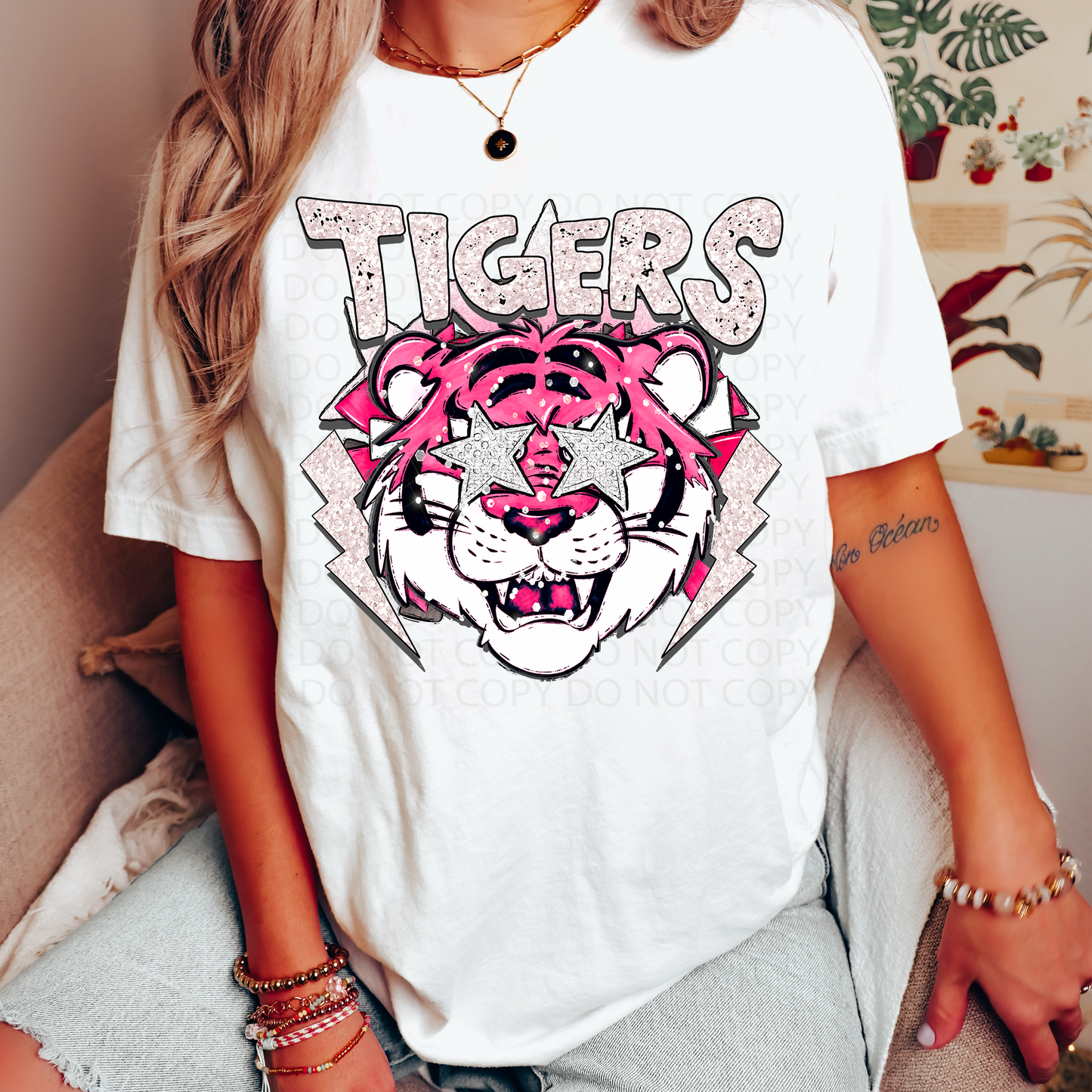 Preppy Tigers DTF & Sublimation Transfer