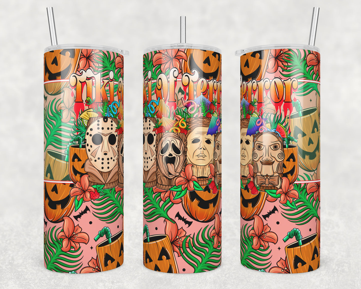 Tiki of Terror Transfer Tumbler Wrap 20oz (read description)