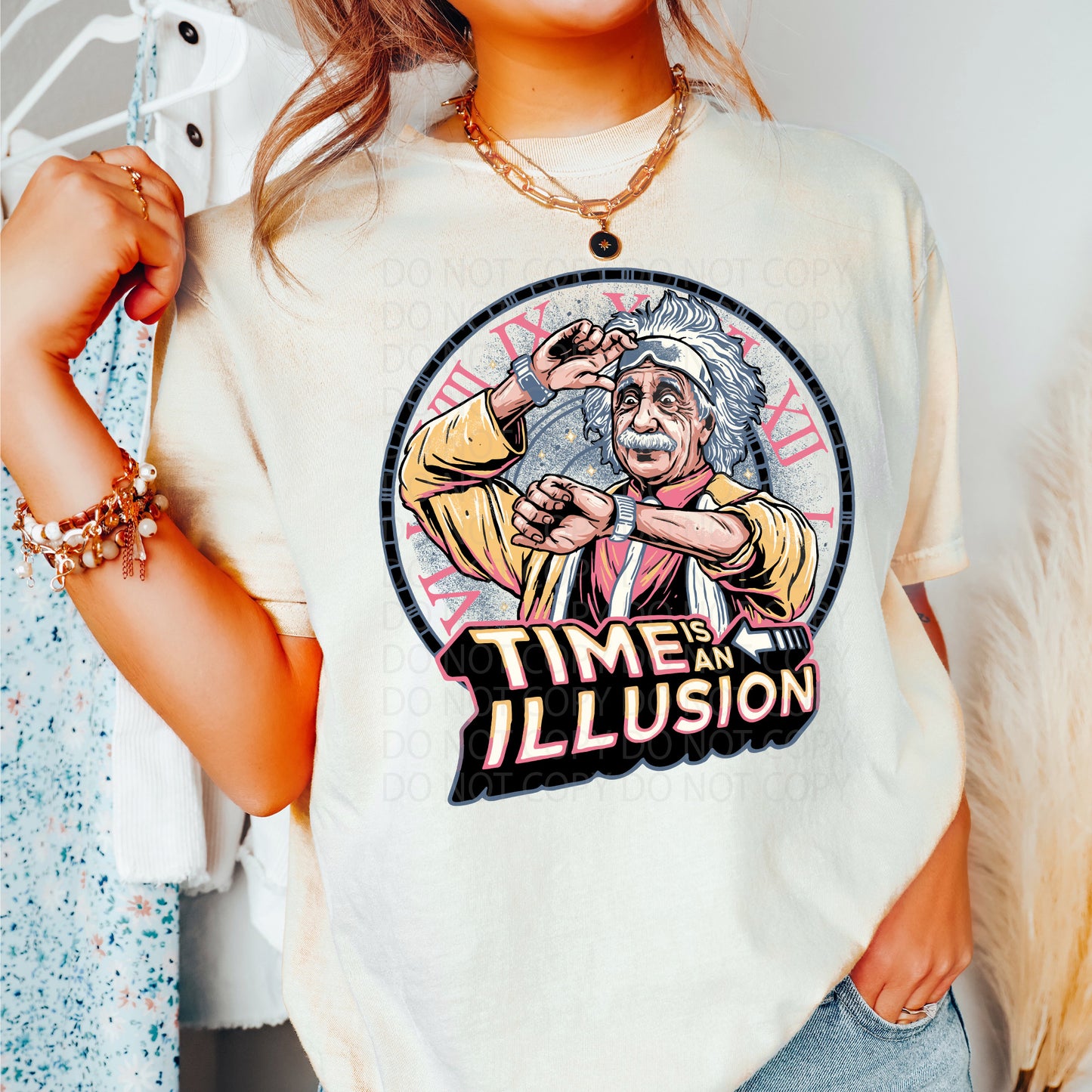 Time is an Illusion DTF & Sublimation Transfer