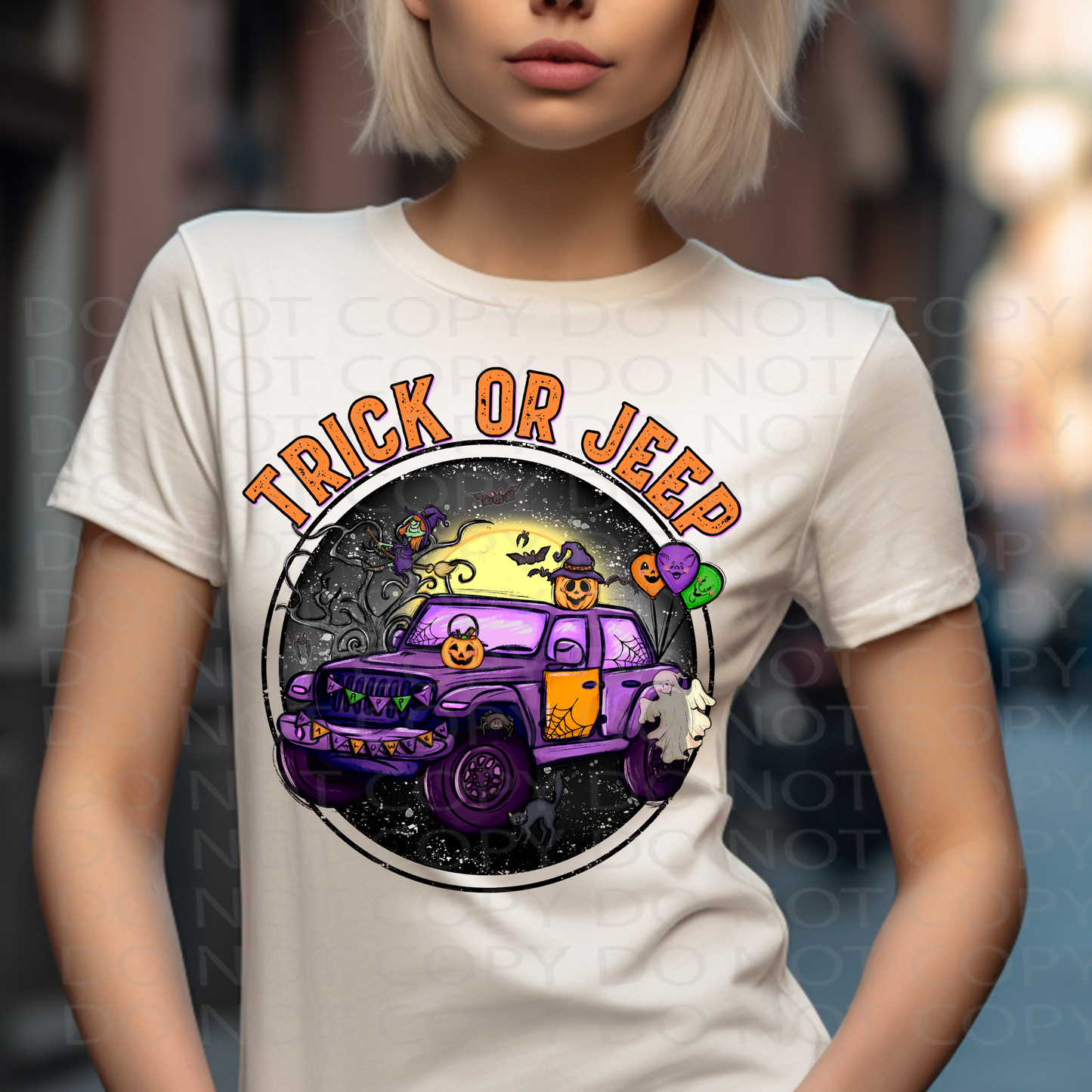 Trick or Jeep DTF & Sublimation Transfer