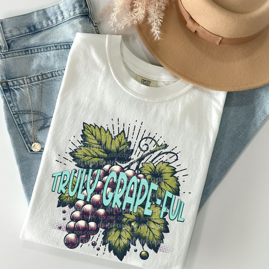 Truly Grape-ful DTF & Sublimation Transfer