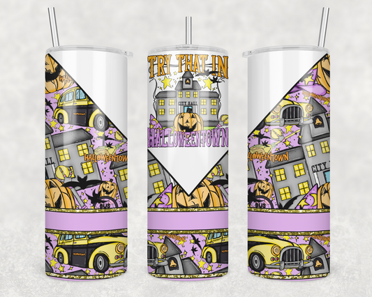 Try in H Town (Matches Shirt) Sublimation Transfer Tumbler Wrap 20oz (read description)