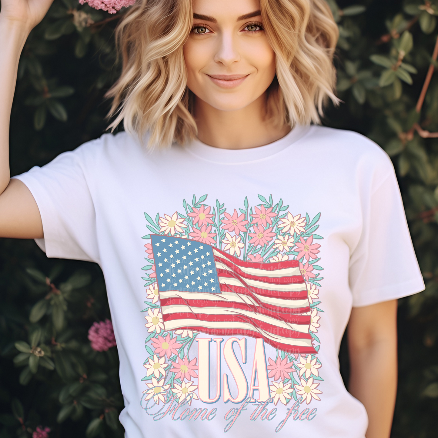 USA Floral DTF & Sublimation Transfer