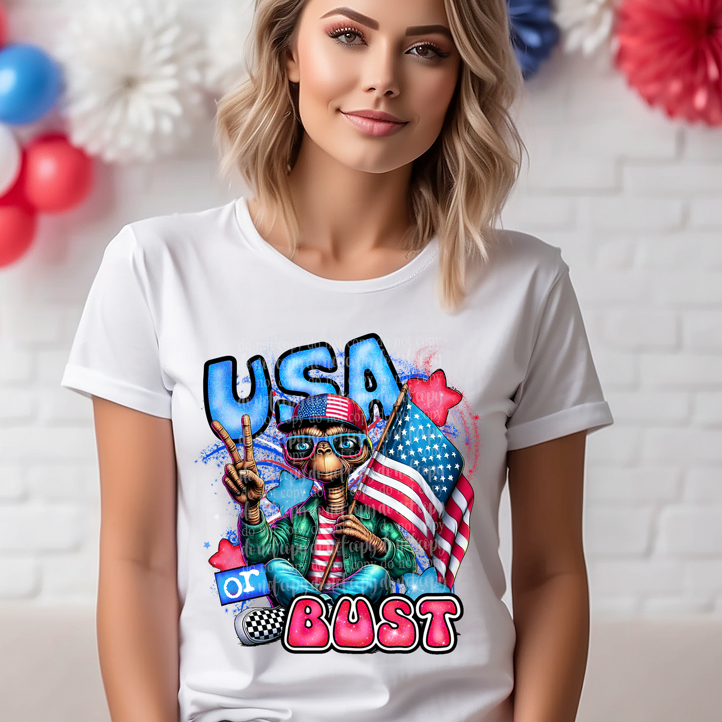 USA or Bust DTF & Sublimation Transfer