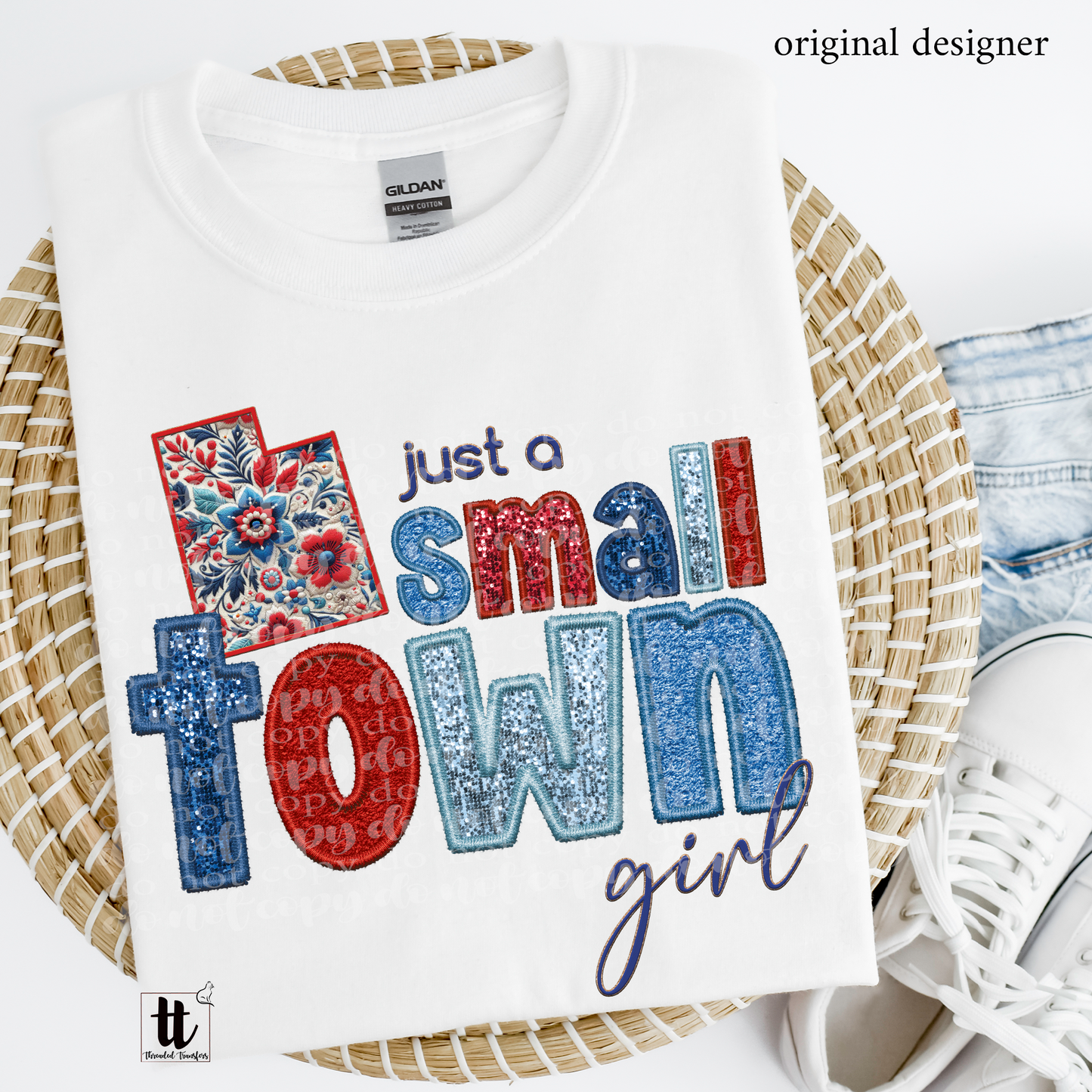 Utah Small Town **EXCLUSIVE** Faux Embroidery, Chenille, & Sparkles DTF & Sublimation Transfer