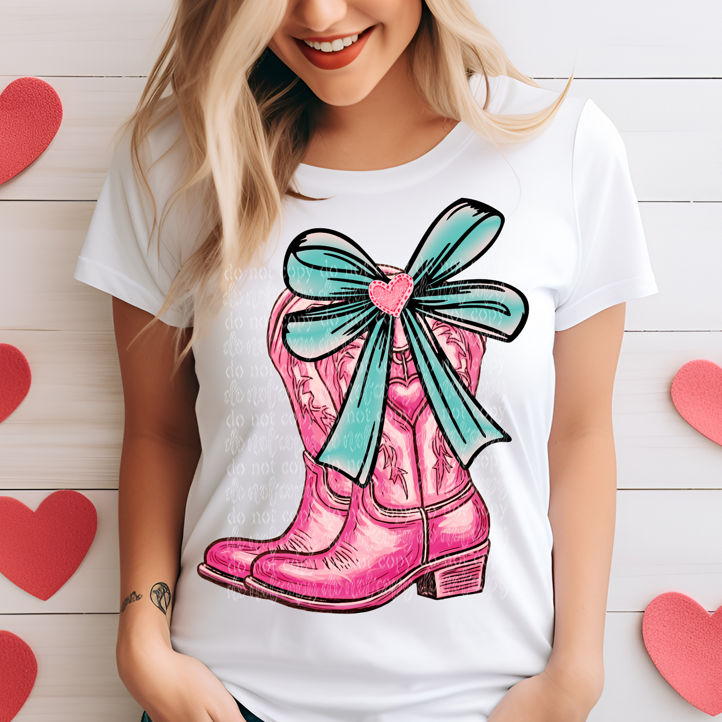 Valentine Cowgirl DTF & Sublimation Transfer