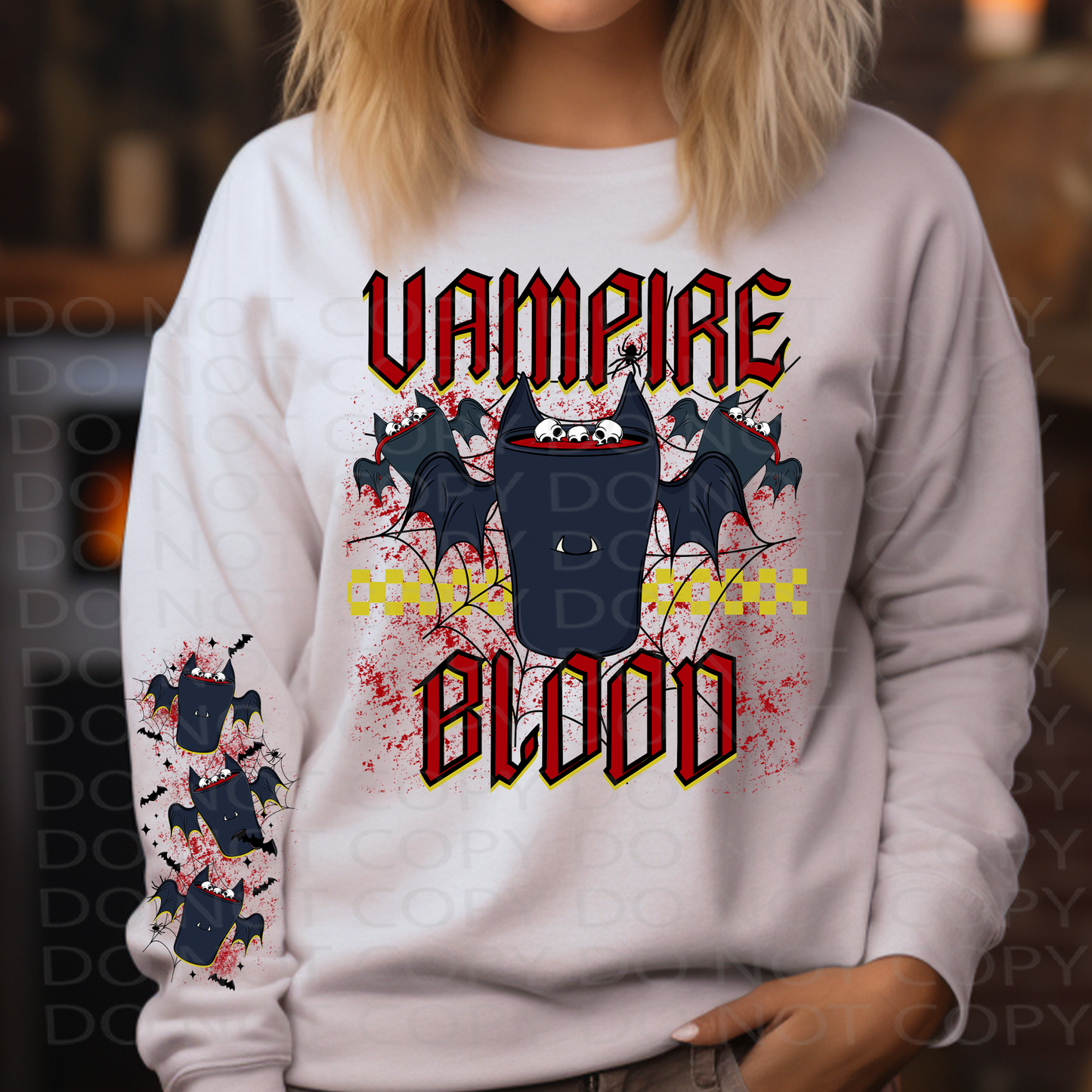 Vampire Blood Sleeve (front sold separate) DTF & Sublimation Transfer