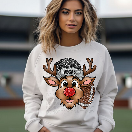 Vegas Reindeer DTF & Sublimation Transfer