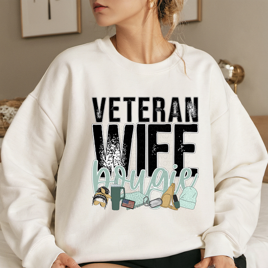 Veteran Wife Bougie DTF & Sublimation Transfer