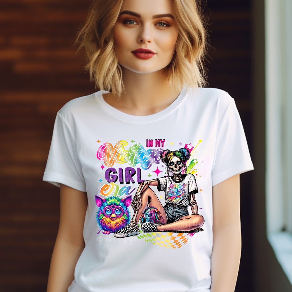 Vintage Girl Era DTF & Sublimation Transfer