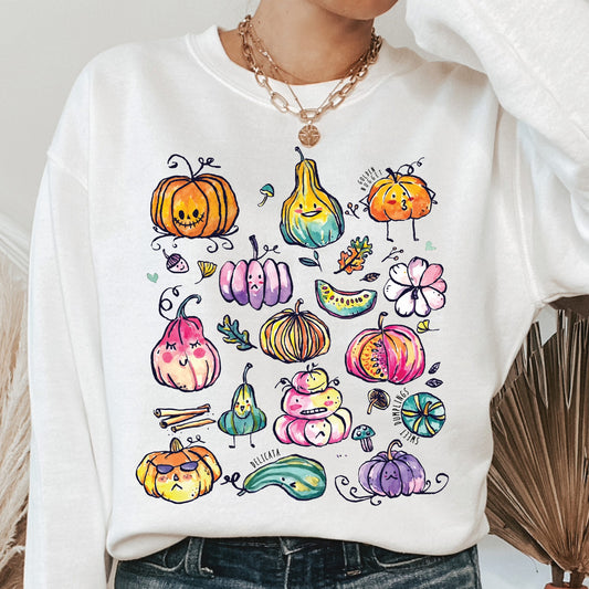 Watercolor Pumpkins DTF & Sublimation Transfer