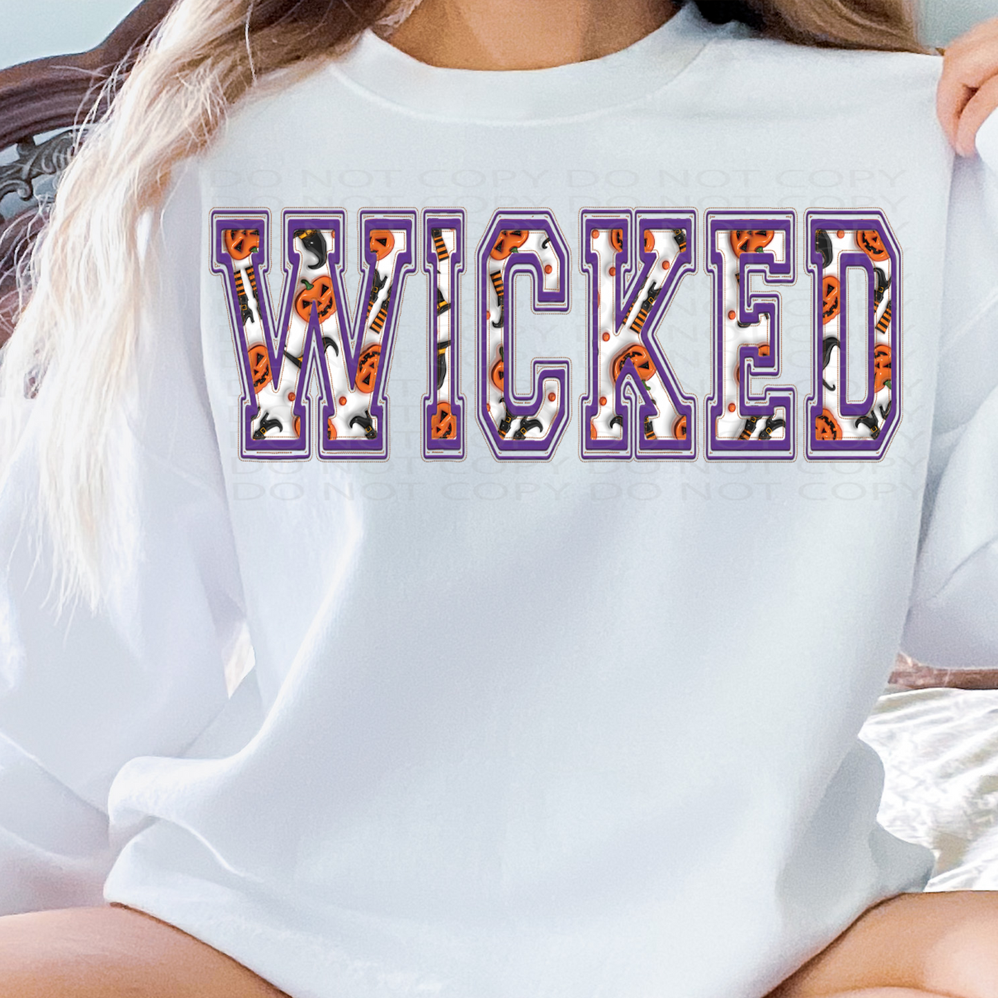 Wicked Faux Puff AND Embroidery **EXCLUSIVE** (3 color options) DTF & Sublimation Transfer