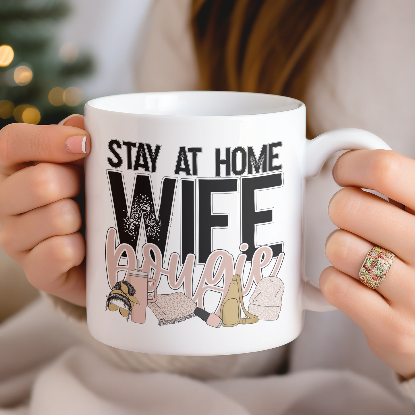 Stay at Home Wife Bougie (matches shirt) UV DTF Transfer