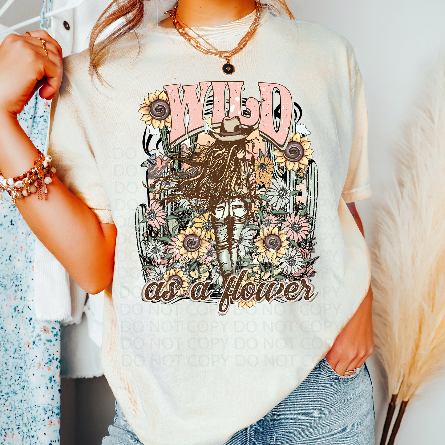 Wild as a Flower DTF & Sublimation Transfer