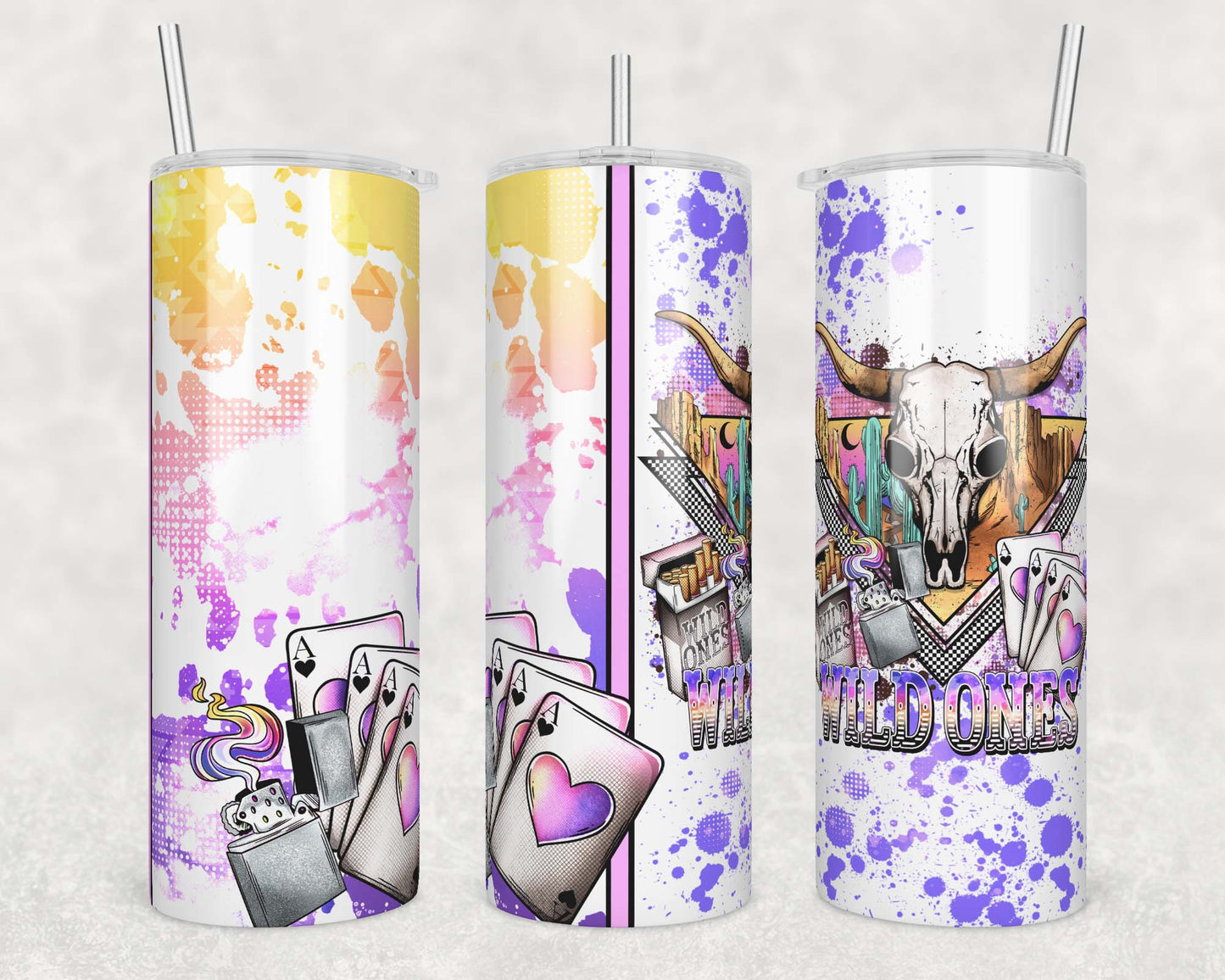 Wild Ones 2 (matches shirt) Sublimation Transfer Tumbler Wrap 20oz (read description)