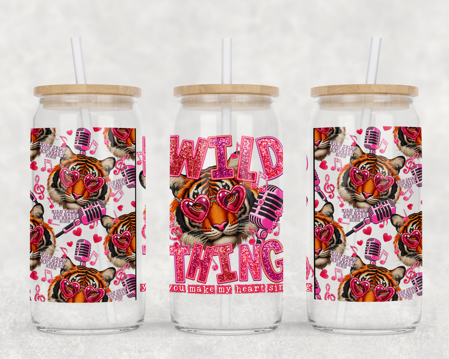 Wild Thing Tiger (matches shirt) UV DTF Transfers