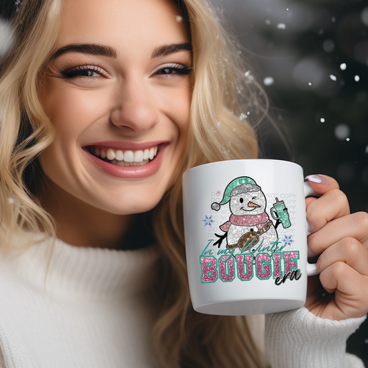 Bougie Snowman Winter Era (matches shirt) UV DTF Transfer