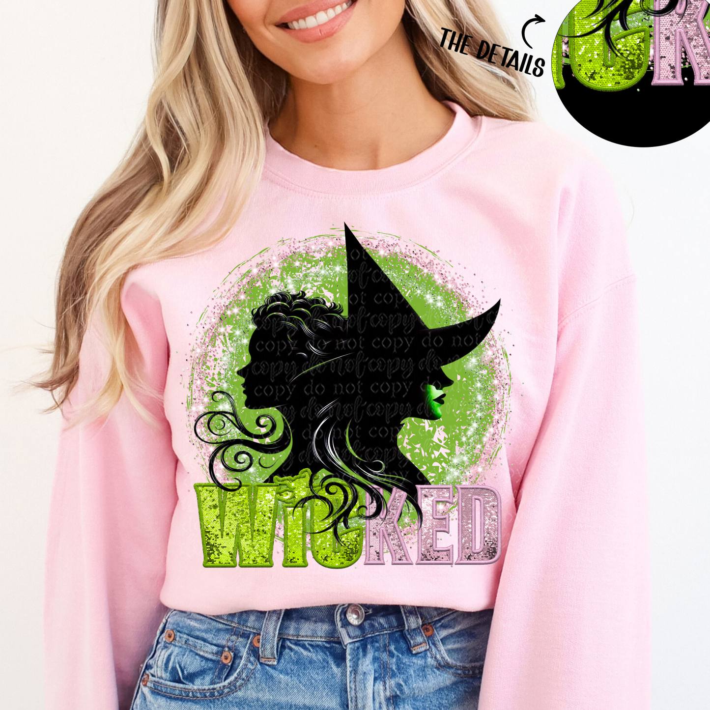 Witches Faux Embroidery DTF & Sublimation Transfer