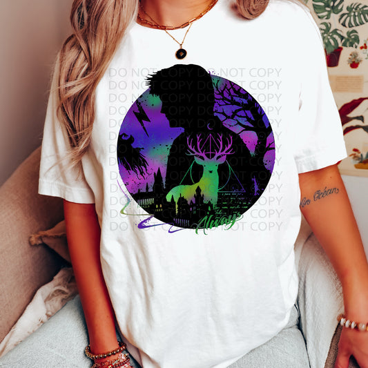 Wizard Silhouette Always DTF & Sublimation Transfer