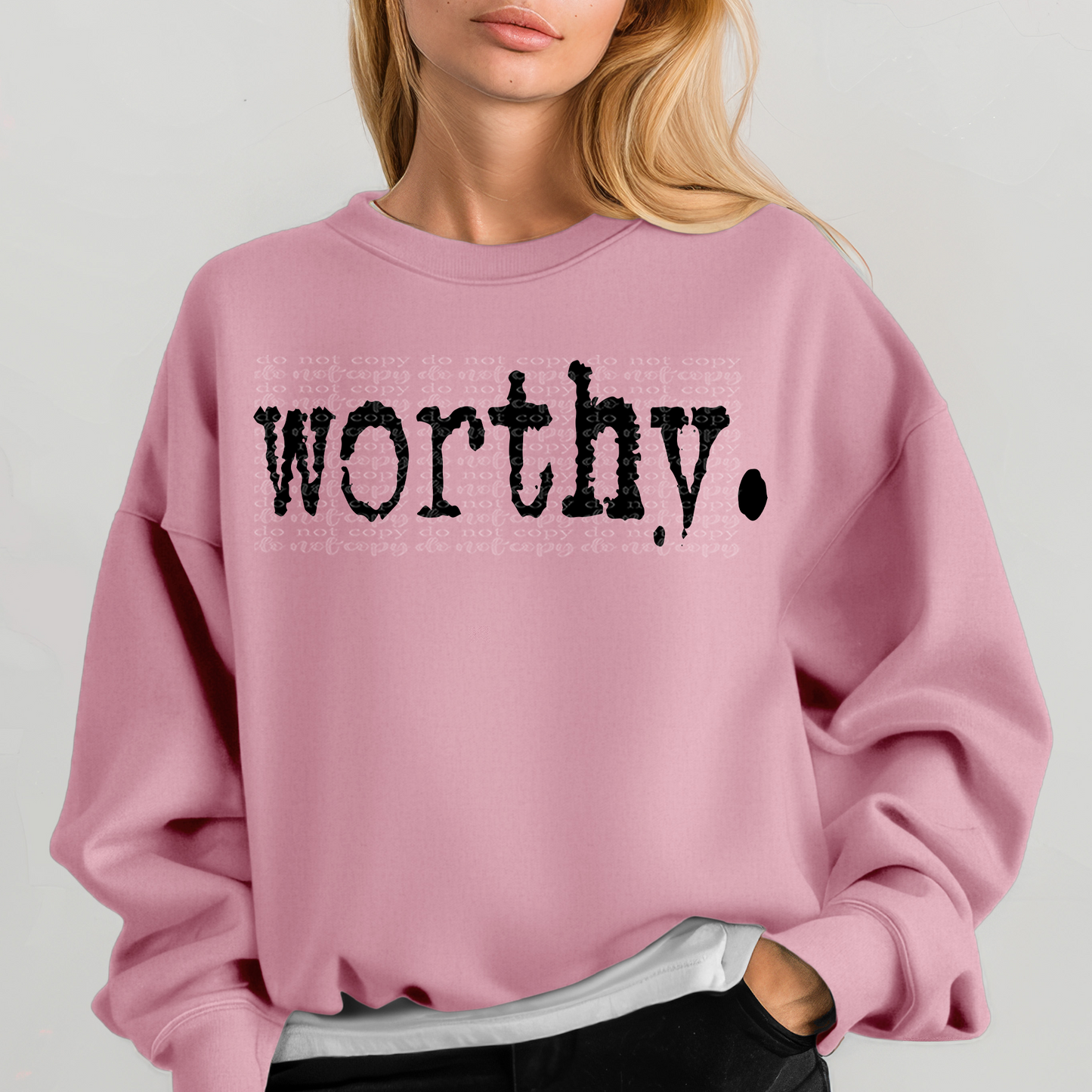 Worthy Typography DTF & Sublimation Transfer