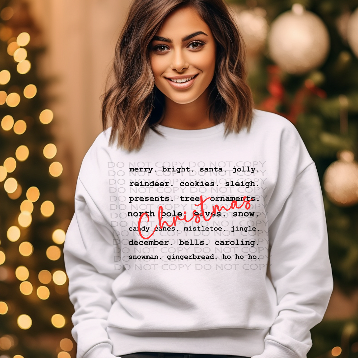 Christmas Typography DTF & Sublimation Transfer