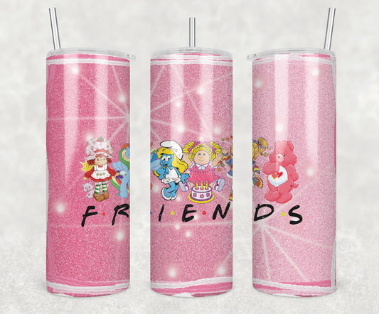 90's Friends Sublimation Transfer Tumbler Wrap 20oz (read description)