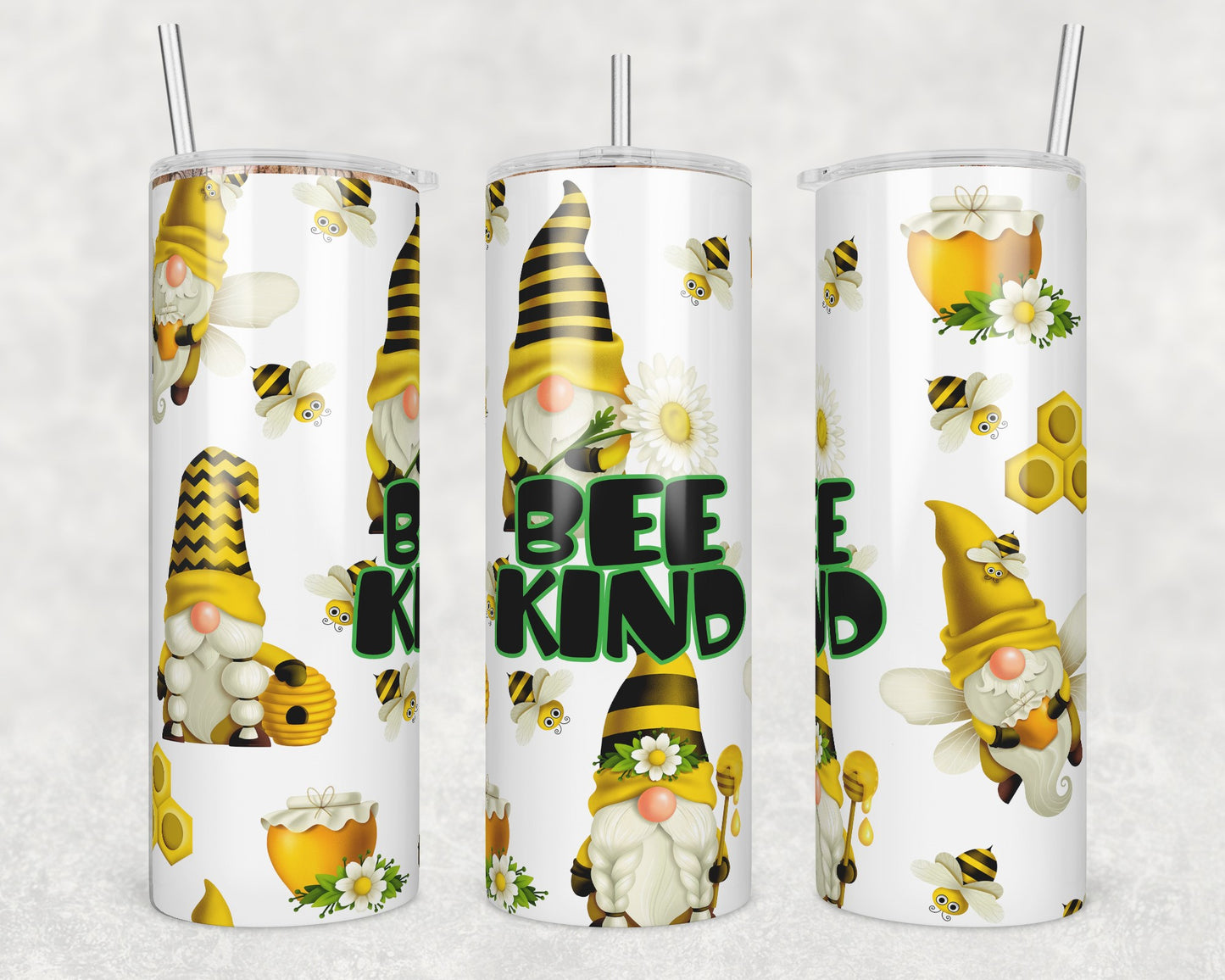 Bee Kind Sublimation Transfer Tumbler Wrap 20oz (read description)