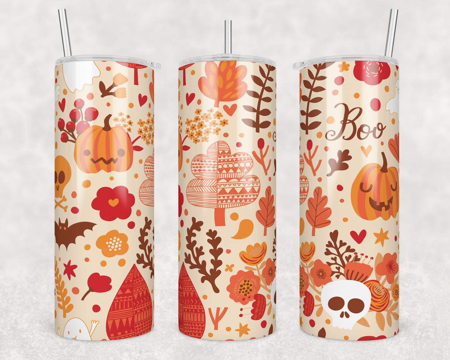 Falloween Sublimation Transfer Tumbler Wrap 20oz (read description)