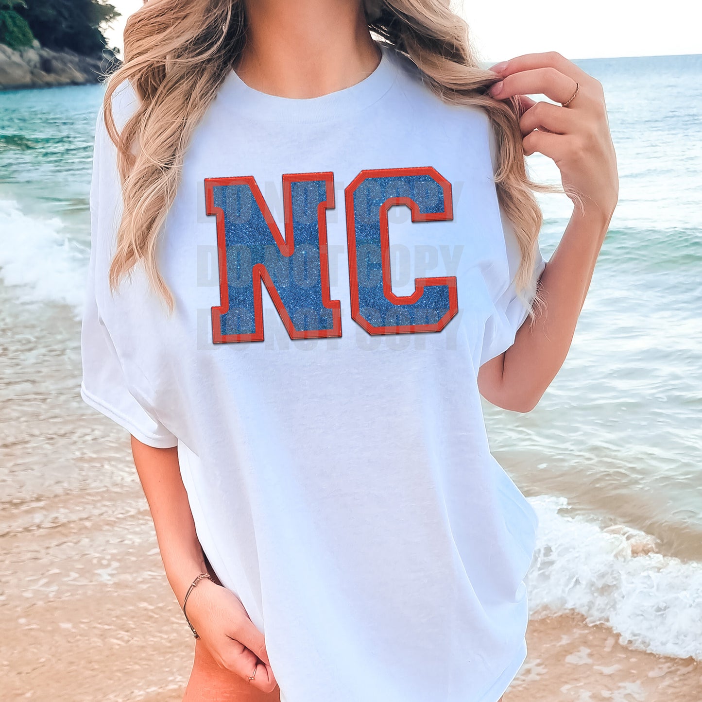 North Carolina **EXCLUSIVE** Faux Embroidery DTF Transfer