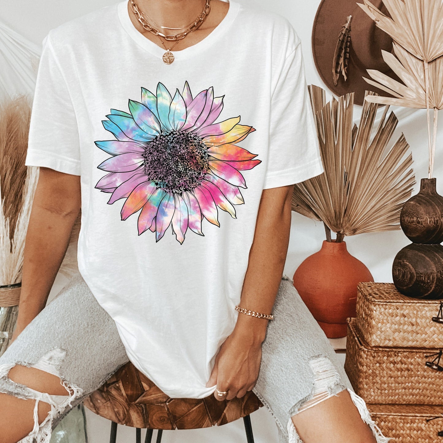 Tie Dye Sunflower Sublimation Transfer (read description) **EXCLUSIVE**