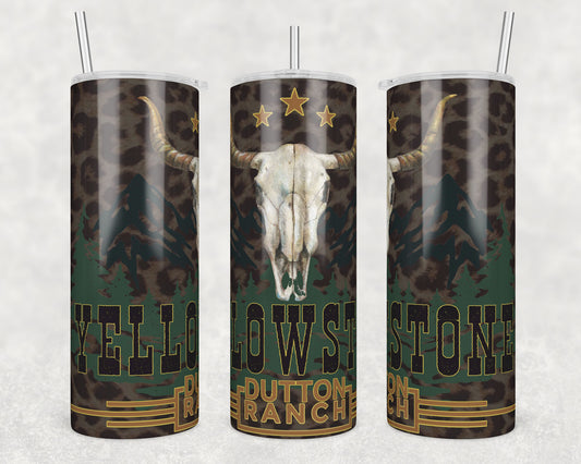 Y Ranch Sublimation Transfer Tumbler Wrap 20oz (read description)