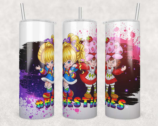 Besties Sublimation Transfer Tumbler Wrap 20oz (read description)