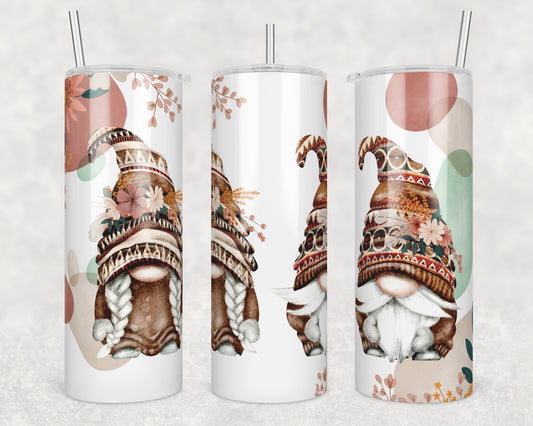 Boho Gnomes Sublimation Transfer Tumbler Wrap 20oz (read description)