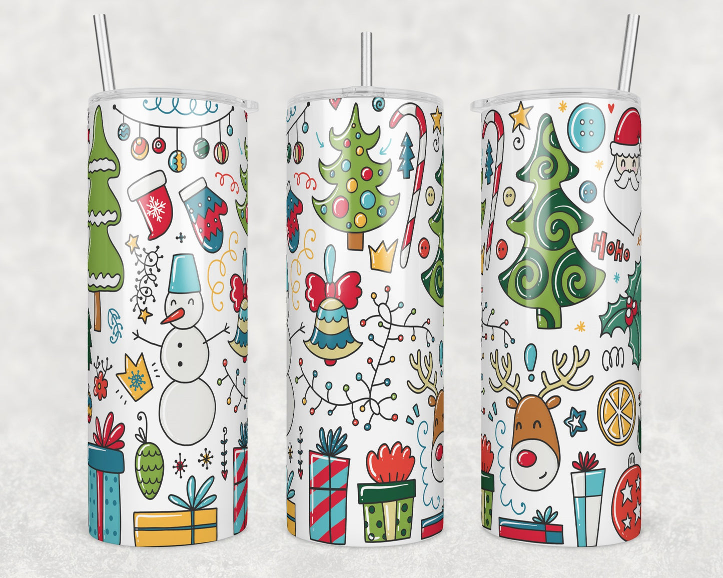 Christmas Party Sublimation Transfer Tumbler Wrap 20oz (read description)