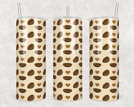 Coffee Love Sublimation Transfer Tumbler Wrap 20oz (read description)