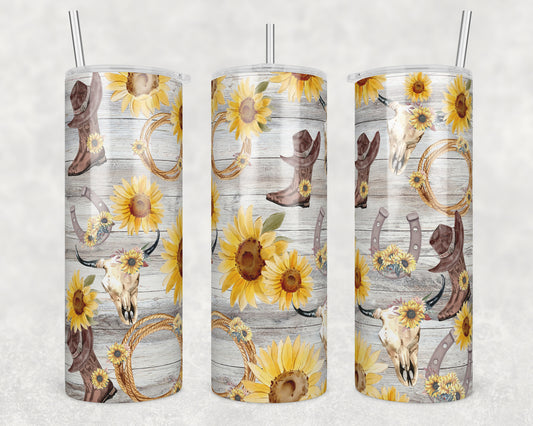 Cowgirl Sublimation Transfer Tumbler Wrap 20oz (read description)