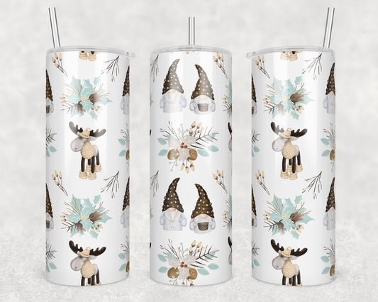 Cozy Gnomes Sublimation Transfer Tumbler Wrap 20oz (read description)