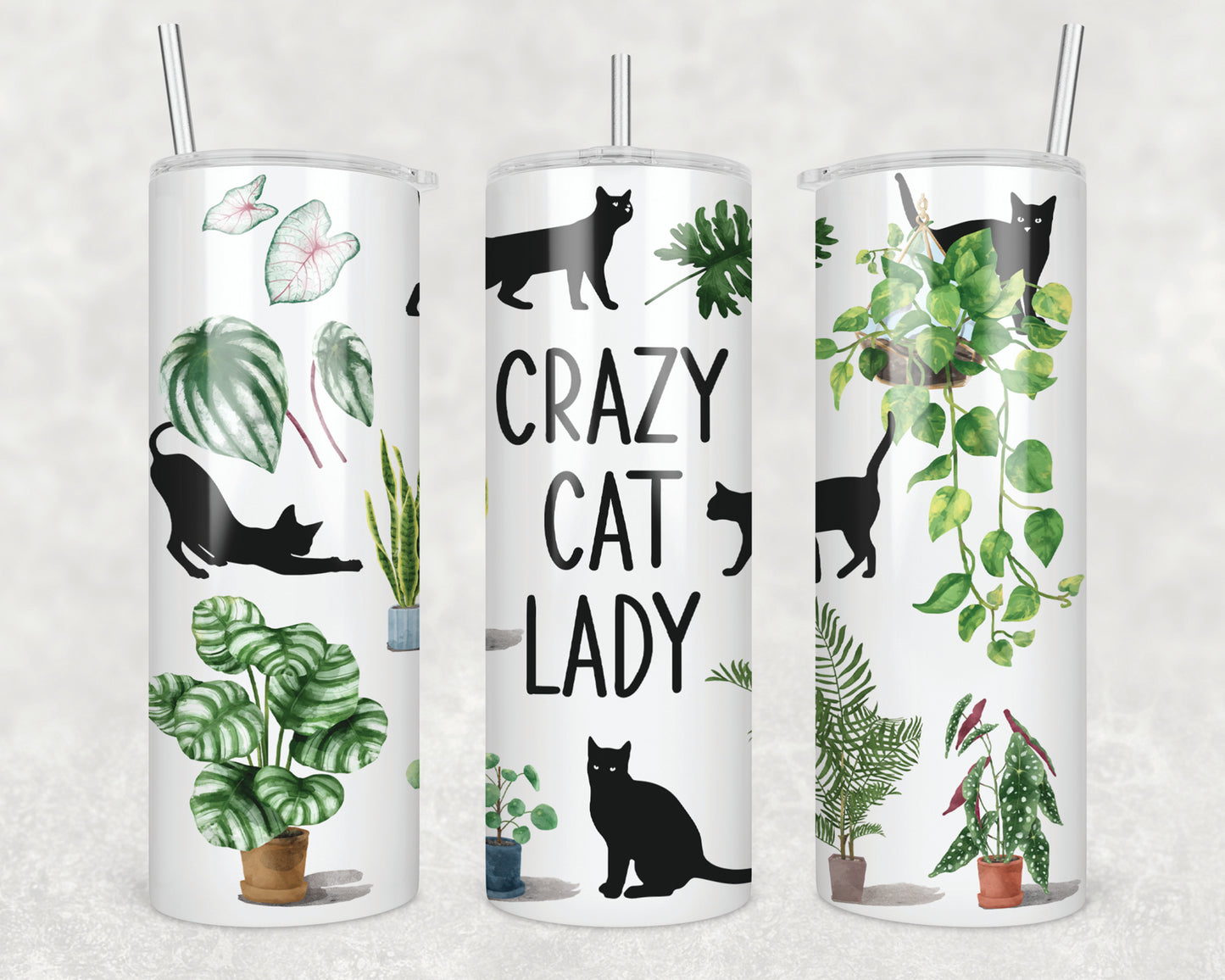 Crazy Cat Lady Sublimation Transfer Tumbler Wrap 20oz (read description)