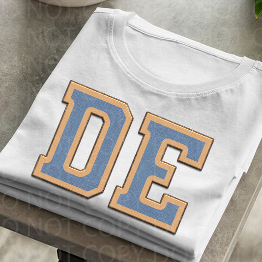 Delaware **EXCLUSIVE** Faux Embroidery DTF Transfer