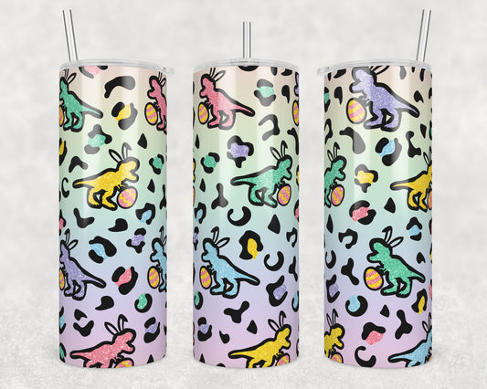 Dino Easter Eggs Sublimation Transfer Tumbler Wrap 20oz (read description)