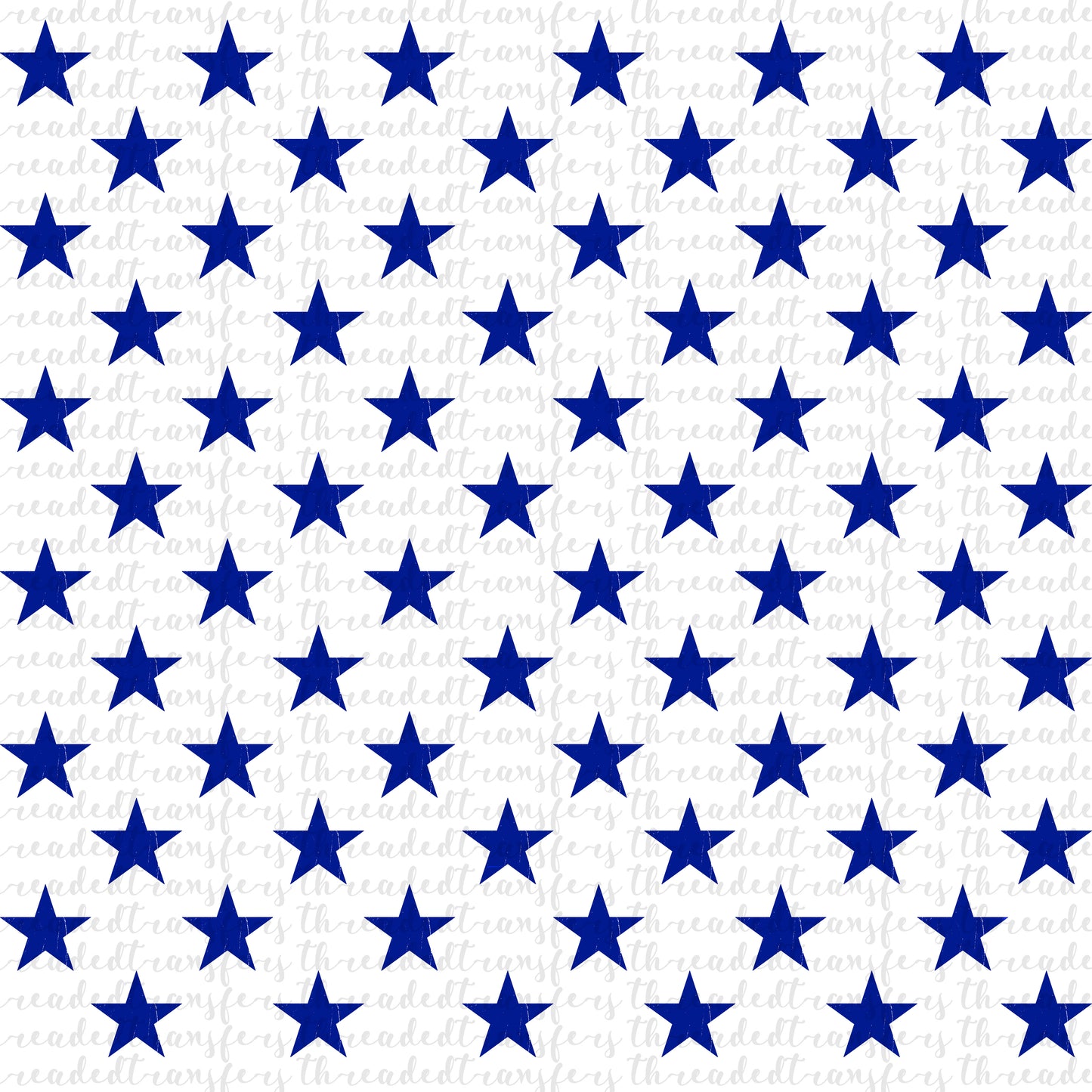 Distressed Blue Stars Accent Sheet Sublimation Transfer - 12 inches (read description) **EXCLUSIVE**
