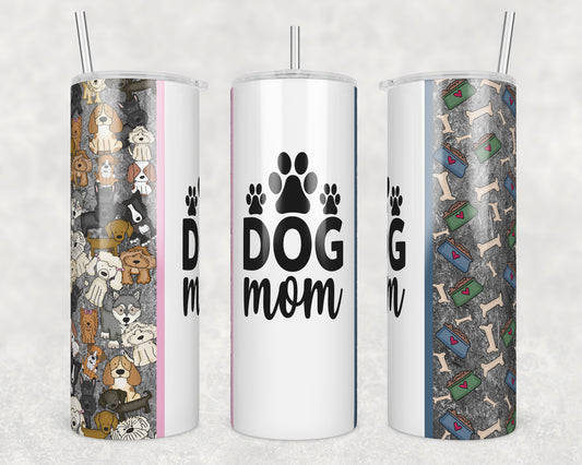 Dog Mom Two Sides Sublimation Transfer Tumbler Wrap 20oz (read description)