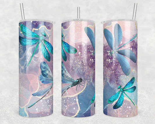 Dragonfly Dreams Sublimation Transfer Tumbler Wrap 20oz (read description)