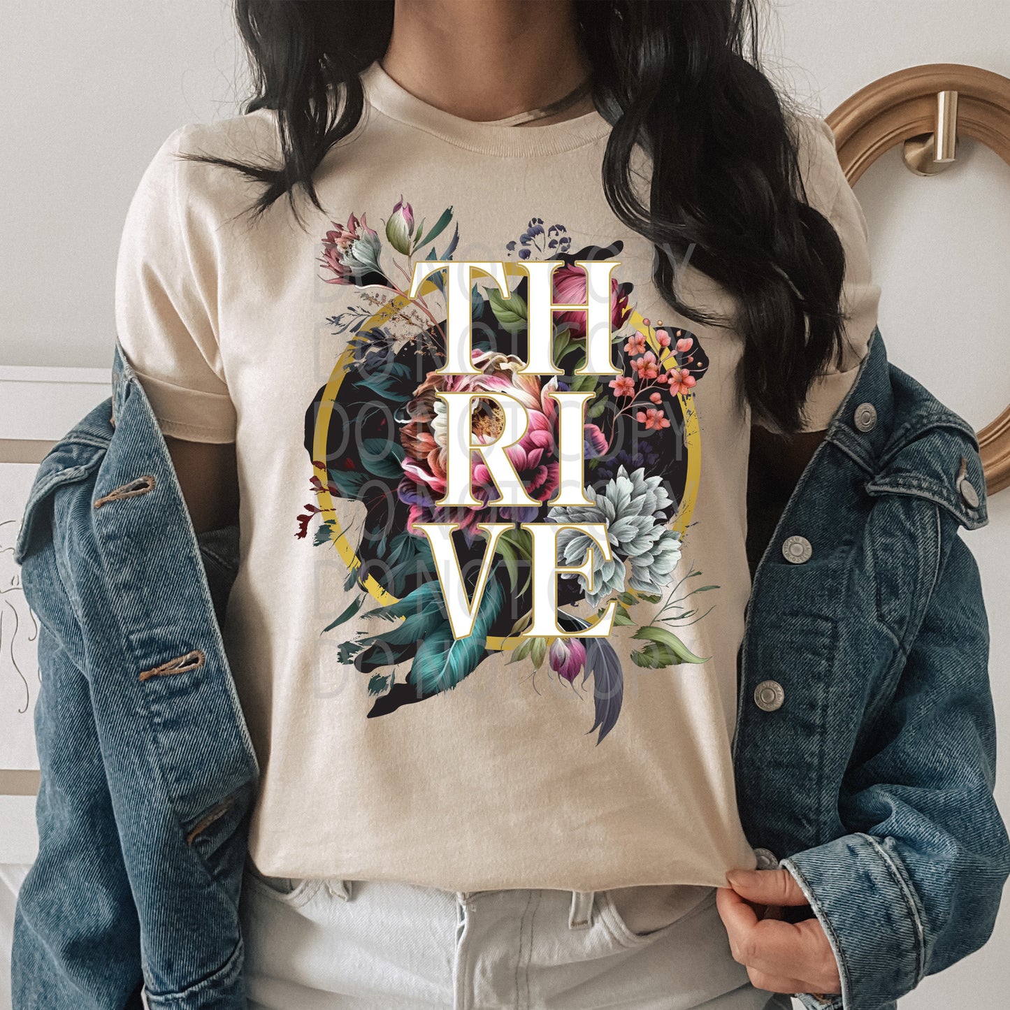 Floral Thrive DTF & Sublimation Transfer